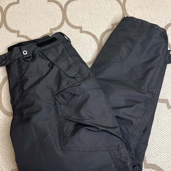 FREE SOLDIER Waterproof Snow Insulated Skiing Snowboarding Zipper Pockets Pants - Picture 1 of 17